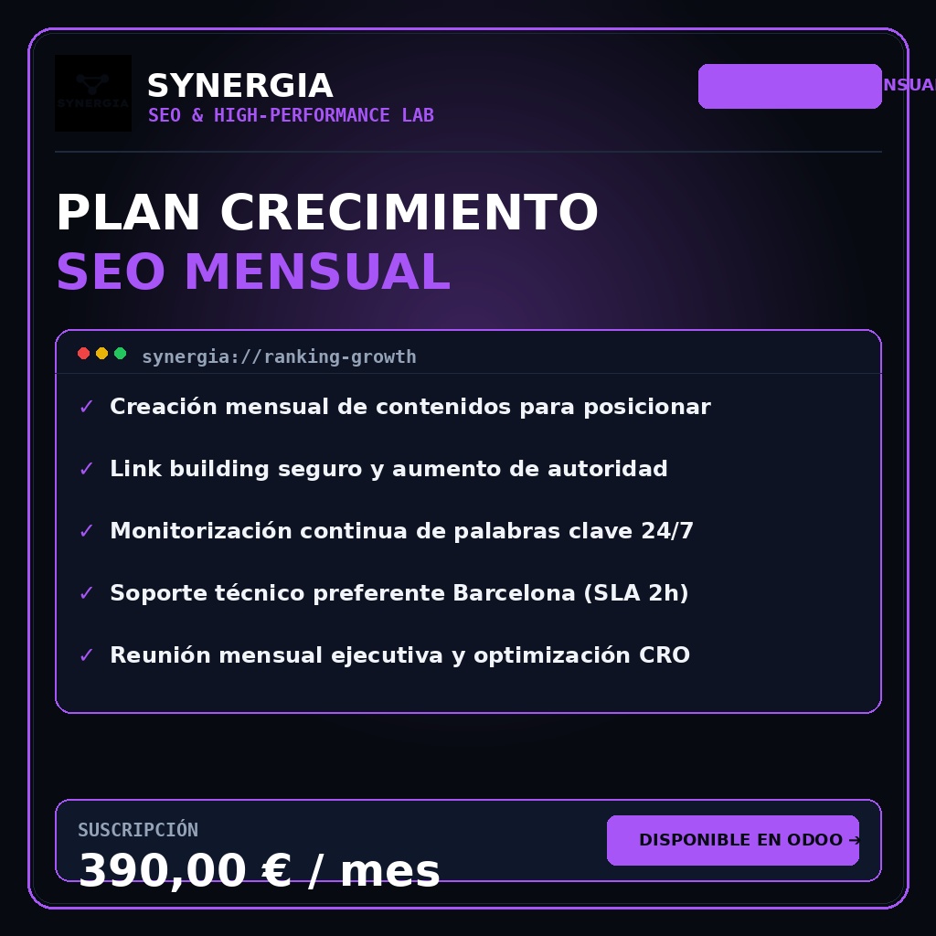 Plan Crecimiento SEO Mensual