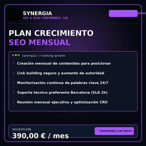 Plan Crecimiento SEO Mensual